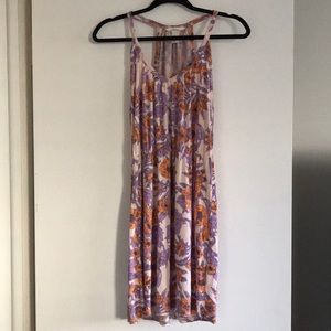 Floral racer back dress